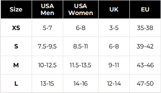 Sizing chart!